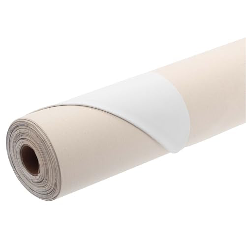 Paramount Universal Primed Cotton Canvas Roll – 11oz, 60" x 30 Yards – Professional-Grade, Medium Tooth, Acid-Free Canvas for Oil & Acrylic Painting