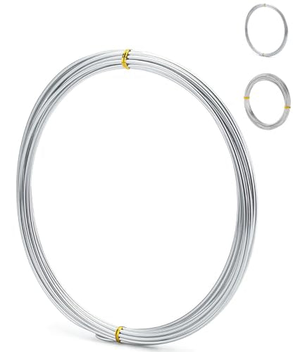 Mr. Pen- 9 Gauge Aluminum Craft Wire, 3 mm, 32.5 Feet | Bendable Metal Wire for Sculpting, Jewelry, Floral and Wreath Making, Crafting, Christmas Ornaments, Beading, Bonsai Training - size: 32.5 Feet x 3 mm