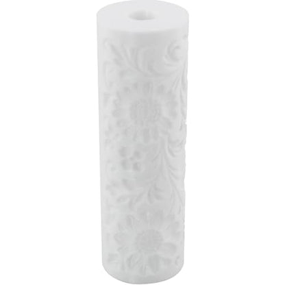 ZCZQC Floral Texture Clay Roller Polymer Clay Texture Roller Embossing Clay Cutter for Use with Cutting Tools 4.72x1.5in for DIY Earrings Jewelry Making Craft Supplies