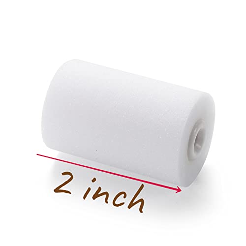 KUPOO 2" Foam Paint Roller Covers High-Density Sponge Refills,Pack of 12 - size: 2 inch Foam Covers
