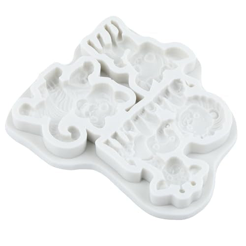 Animal Polymer Clay Mold Lion Elephant Giraffe Silicone Molds - color: Style D