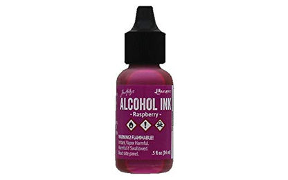 Tim Holtz Alcohol Ink .5oz-Raspberry - color: Raspberry, size: 0.5 fl oz