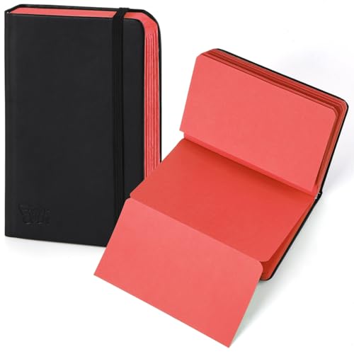 3.5x5.7 Mixed Media Sketch Pad,Folded Colored Paper Sketchbook for Drawing - color: Folded Booklet-Red