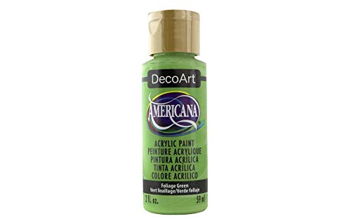 Americana Acrylic Paint 2oz-Foliage Green - Opaque - color: Foliage Green, size: 2 Fl Oz (Pack of 1)