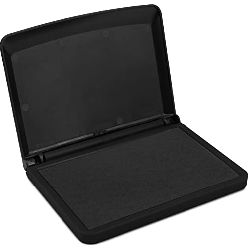MaxMark Large Black Stamp Pad - 2-3/4" by 4-1/4" - Premium Quality Felt Pad (Pack of 3) - color: Black, size: 2-3/4" by 4-1/4" (Pack of 3)