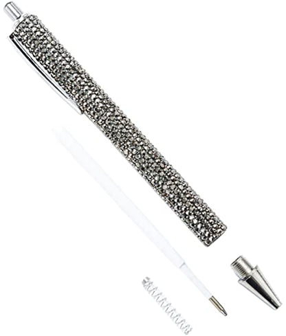Gullor Click Ballpoint Pens, Diamond-encrusted Ball Pens, Black Ink Medium Point 1mm, for Office Supplies Gift Wedding Birthday - color: Color Set 4, style: 10 Pieces