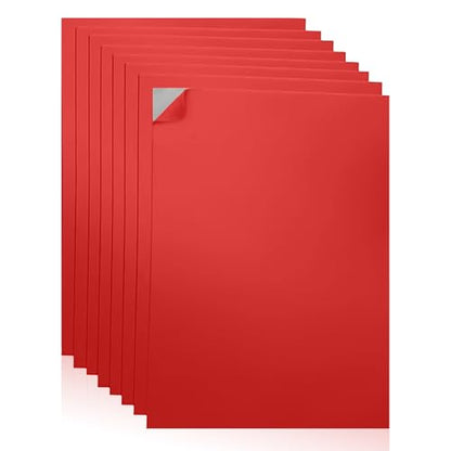 Self-Adhesive EVA Foam Sheets for Crafts – 2mm Thickness 8 Red Sheets, 6 x 9 Inch, Peel & Stick Foam Paper for DIY, Scrapbooking & Kids’ Art. - color: Red - 8 Pack