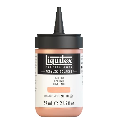 Liquitex Acrylic Gouache, 2-oz (59ml) Bottle, Light Pink - color: Light Pink