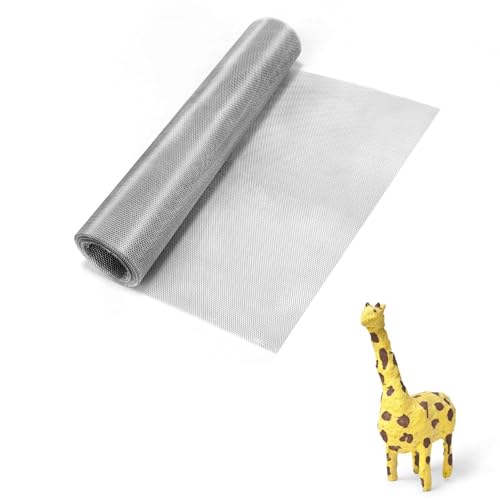 Aluminum Sculpting Mesh 16.14" x16.4ft – Twists into Curves & Corners, Holds Shape for Geometric or Organic Forms. Ideal Base for Paper Mâché, Plaster, Animal Figures, Abstract Art & DIY 3D - size: 16.14 Inch by 16.4 Foot