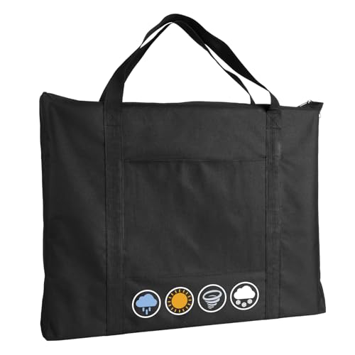 Ostlttyn Art Portfolio Case, Waterproof 18x24 Inch Large Art Portfolio Bag with Shoulder Strap for Artwork, Poster, Sketching, and Drawing, Black - size: 18 x 24 inches