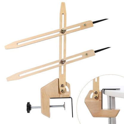 BKALEME Pottery Throwing Gauge, 2 Ways to Install, Compact Clip-on Pottery Throwing Stick, Pottery Ceramics Clay Tool for Making Repeat Forms, for Pottery Wheel & Forming Machine