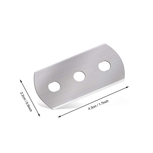 Replacement Blades for Bodyguard Vinyl Backing Cutter Knife, Stainless Steel, Pack of 50 - color: Replacement Blades