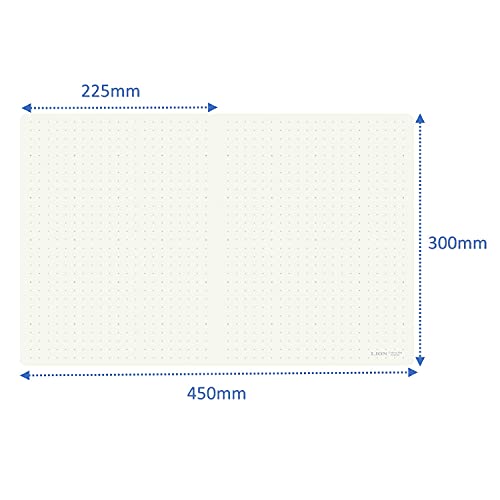 LION Foldable, Portable & Reversible Self-Healing Cutting Mat, 12" x 18", with 1cm Dot Grid, PVC Free, Dark Gray Front & Off-White Back, 1 ea. (FCM-45) - size: 17.7"L x 11.8"W