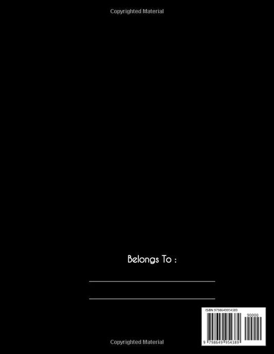 BLACK PAPER SKETCH BOOK: 110 Pages 8.5" x 11" Black Paper Journal for Painting, Drawing, Sketching and Doodling | perfekt for white ink pens, gel pens and metallic markers