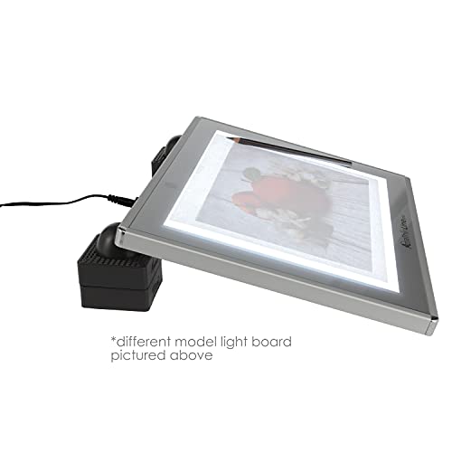 Acurit Artist Designer Light Up Tracing Pad Bundle, Includes 1 Portable LED Trace Light Pad and 4 Adjustable Angle Clips for Tattoo Drawing, Streaming, Sketching, Animation, Stenciling