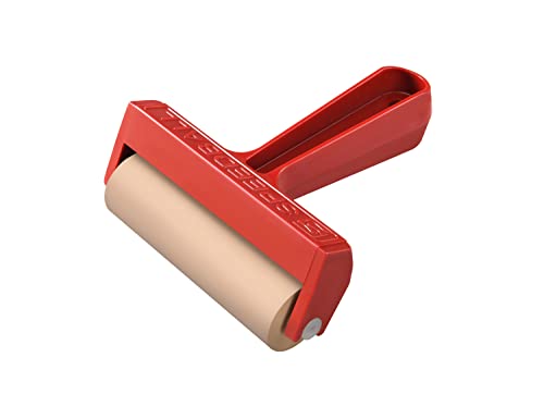 Speedball Pop-in Soft Rubber Brayer, 4-Inch Roller for Block Printing, Relief Printing, and Mixed Media Art