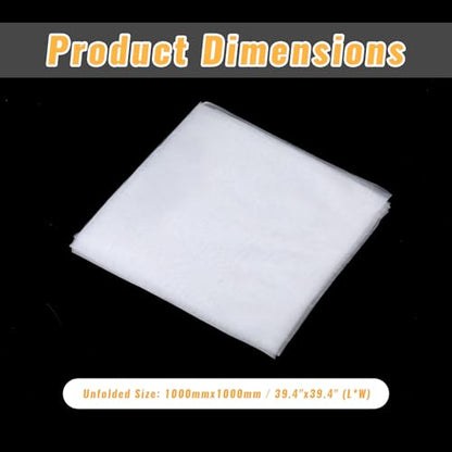 SynHHergyx Nylon Mesh Fabric 100 Mesh Paint Nylon Filter Woven Net Sheet Filter Cloth Fabric for Paint, Home Brewing (39"x39")