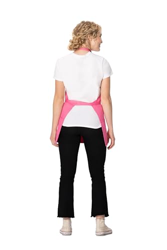 Chef Works Unisex Three Pocket Apron - color: Hot Pink