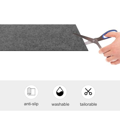Chinese Calligraphy Drawing Felt Mat, 19.6 x 27.5 Inch Thick Felt Desk Pad