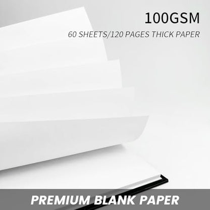 Blank Spiral Notebook 8.5" x 11" | 4 Pack unlined spiral notebook Blank Journal A4 Unlined Journals for drawing - size: A4, style: BLANK NOTEBOOK