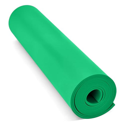 Do²ping Green Eva Foam Sheets Roll, 3mm EVA Craft Foam 49''x13.5'' High Density 86kg/m3 for Halloween Cosplay DIY - color: Green, size: Thickness 3mm