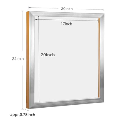 Caydo 2 Pieces 24 x 20 Inch Aluminum Silk Screen Printing Frames | for T-Shirts, Backpacks, Handbags DIY Printing