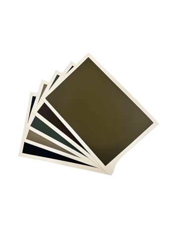 12-Pack Earth Tone Square Soft Pastels&10Sheets 5 Color Sanded Pastel Paper (15.4" x 10.7")