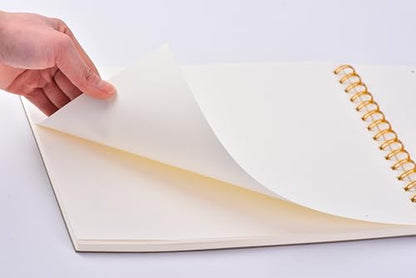 Sketch Book for Kids 8.27 x 11.4 Inch Hardcover Spiral Bound Sketch Pad, 60 Sheets 130gsm Thick Paper, Art Drawing Book for Children（ 1PCS） - color: Sunflower