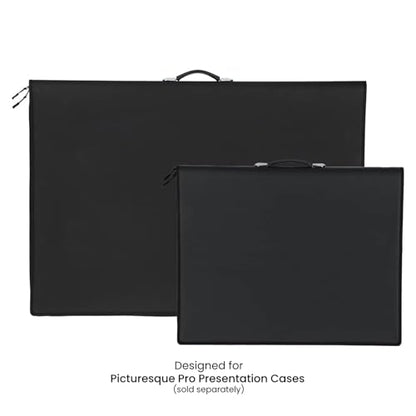 Picturesque Pro Presentation Refill Book 18x24 - Art Portfolio Folder for Artwork, Archival Storage Solution, Strong Spiral Bound Format w/ 20 Crystal Clear Pages and Acid-Free Divider Sheets - size: 18x24 in Refill