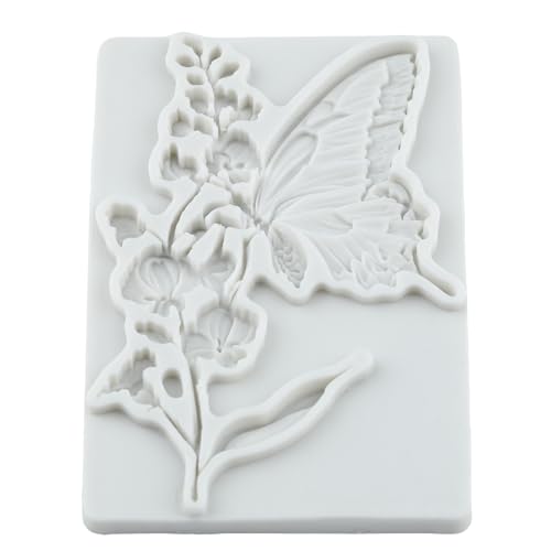 Butterfly Silicone Mold Flower and Butterfly Polymer Clay Molds - color: Style E