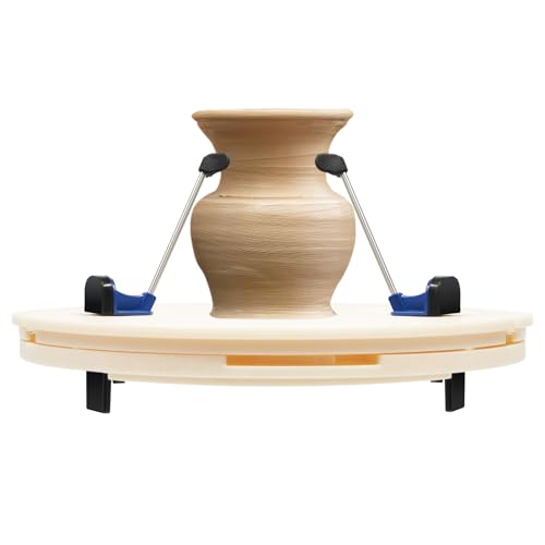 Pottery Machine Turntable Clamp, Detachable Ceramic Pottery Trimming Tool Set, Adjustable Ceramic Art Spinner Repair Tool for Beginners and Professionals