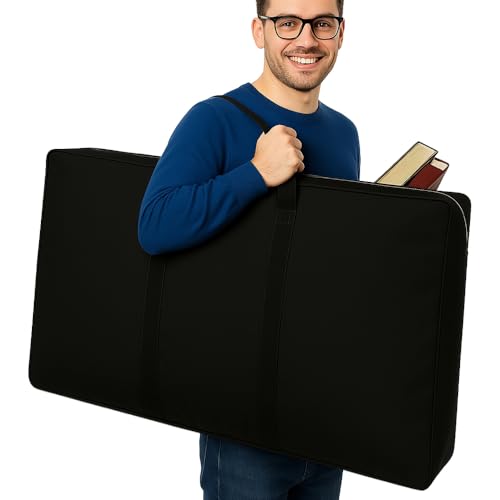 OULIGET Large Size Art Portfolio Bag,24 x 36 inches Light Weight Board Poster Storage Bag,Waterproof Student Carry Transport Bag for Artwork Sketching Drawing - size: 24 x 36 inches
