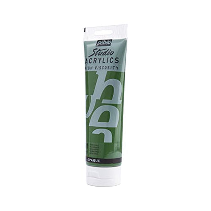 Pébéo High Viscosity Studio Acrylic Paint 250 ml Tube Terre Verte - color: Green Earth