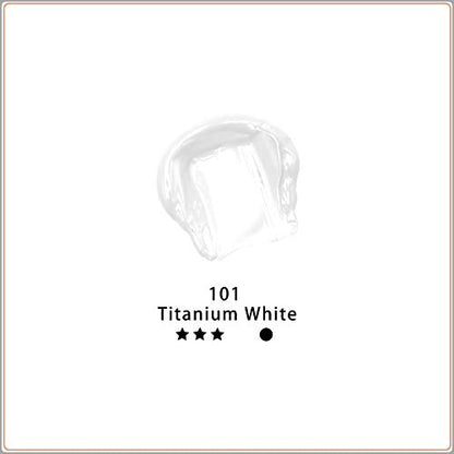 Artecho White Acrylic Paint, Titanium White Paint (120ml / 4.05oz) Tubes, Art Craft Paints for Canvas Painting, Rock, Stone, Wood, Fabric, Art Supplies | Semi Glossy Finish, High Pigment Rich Color Craft Paint for Canvas, Rocks, Wood, Fabric, Ceramic, Non
