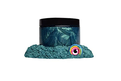 Eye Candy Pigments Premium Mica Powder - Macaw Blue Green (50gr) - for Epoxy, Resin, Soap, Paint, Woodworking, Acrylic Pouring, Bath Bombs, Fishing Lures - DIY Arts and Crafts Additive - color: Macaw Blue