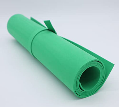 OISAKLD EVA Foam 2mm-10mm 13.7"×39" Craft Foam Sheet 74 kg/m³ Cosplay Foam for Craft Model Cosplay 2mm - color: Green, size: 2mm -Thickness