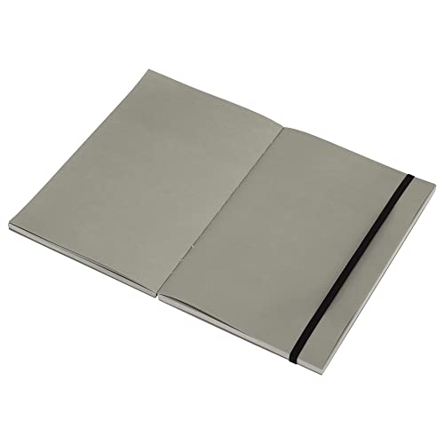 SoHo Urban Artist Brick Sketchbook Journals for Sketching, Drawing, Colored Pencils, Graphite, and More - Grey 5.5"x8.5" (100 GSM, 80 Sheets) - 2 Pack - color: Grey, size: 5.5 x 8.5in