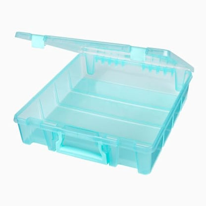 ArtBin 6955AA Super Satchel 1-Compartment Box, Art & Craft Organizer, 1-Pack, Translucent Aqua - color: Aqua