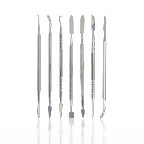 CYNAMED Stainless Steel Spatula Wax & Clay Sculpting Tool Carver Set (7PK) - style: 7PK