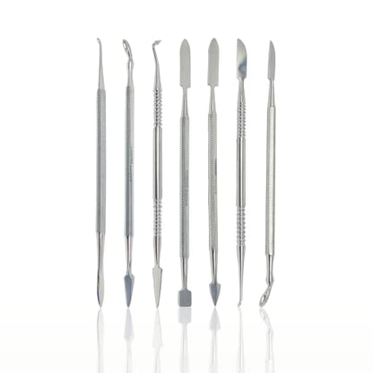 CYNAMED Stainless Steel Spatula Wax & Clay Sculpting Tool Carver Set (7PK) - style: 7PK