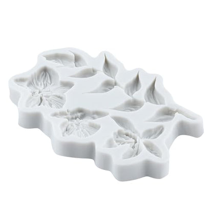 Flower Polymer Clay Molds Flower and Leaf Silicone Mold - color: Style B