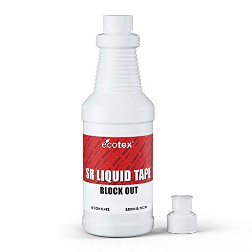 Ecotex® SR Liquid Tape Block Out - Screen Printing Screen Filler, 1 Pt - color: Red, size: Pint - 16 oz.