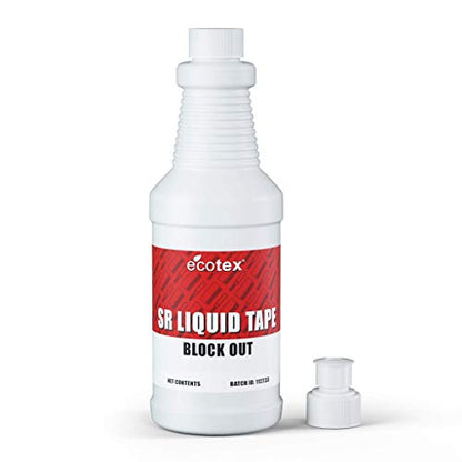 Ecotex® SR Liquid Tape Block Out - Screen Printing Screen Filler, 1 Pt - color: Red, size: Pint - 16 oz.