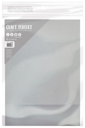 Craft Perfect Vellum Paper 8.5"X11" 10/Pkg-Pearled Silver