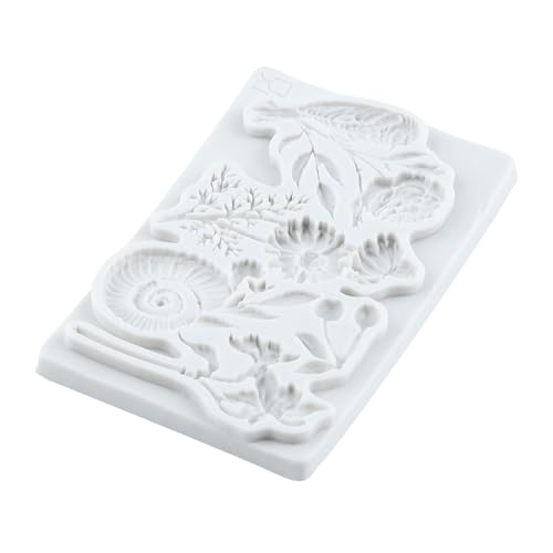 Bird Flower Snail Cherry Polymer Clay Molds Flower Silicone Mold - color: Style H