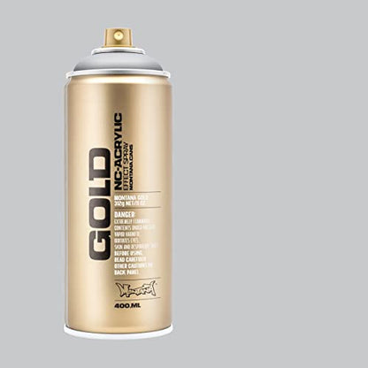 Montana Cans Montana GOLD 400 ml Color, Silver Matte Spray Paint, 13.52 Fl Oz (Pack of 1) - color: Silver, size: 13.5 Fl Oz (Pack of 1)