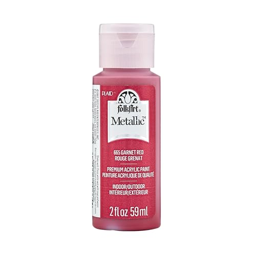 FolkArt Garnet Red Acrylic Paint, 2 fl oz - color: Garnet Red, size: 2 Fl Oz (Pack of 1)