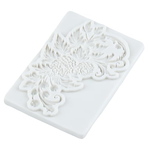 Baroque Polymer Clay Mold Baroque Relief Flower Silicone Molds | Jewelry Making Epoxy Resin Casting Air Dry Polymer Clay Craft - color: Style S