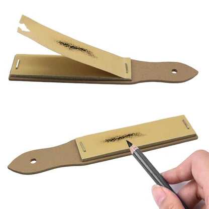 Murtenze Sandpaper Sharpener Sketch Pencil Sharpeners, 20 Pcs | Charcoal Pencil Pointer Drawing Tools, Pastel Sticks Drawing Tool, For Artists, Sketch Student, 10 Sheets/Pcs