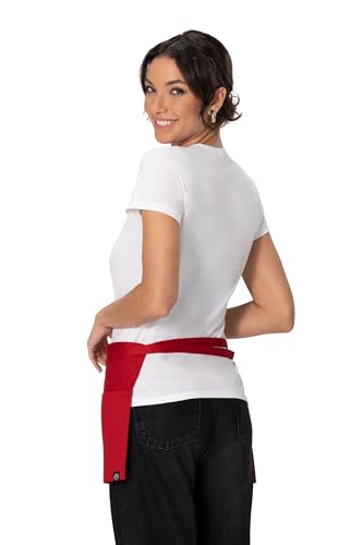 Chef Works Unisex Waitress Apron - color: Red